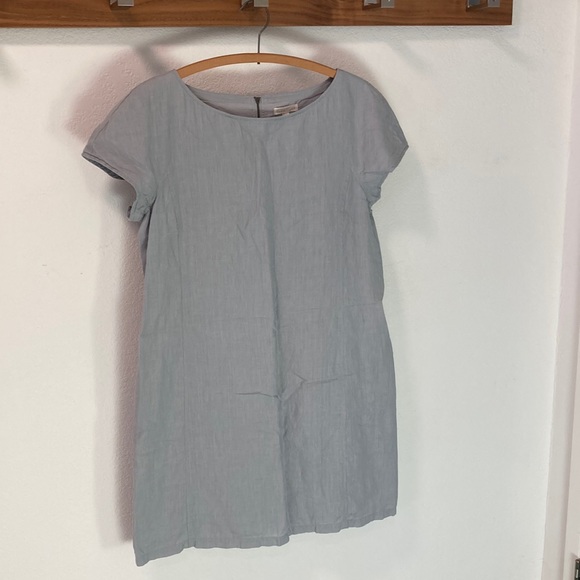 Eileen Fisher | Dresses | Eileen Fisher 0 Organic Linen Shift Dress |  Poshmark